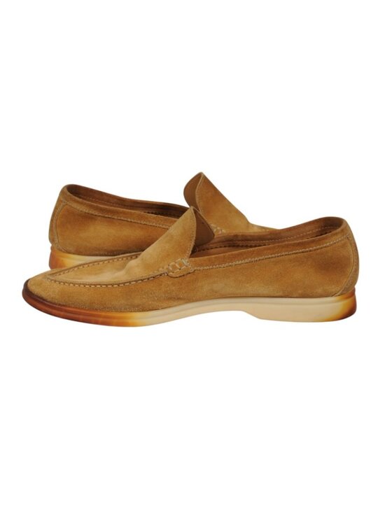 Loro Piana Summer Walk Size US8.5 EU41.5 Brown Tan Suede Slip On Loafer main image 10